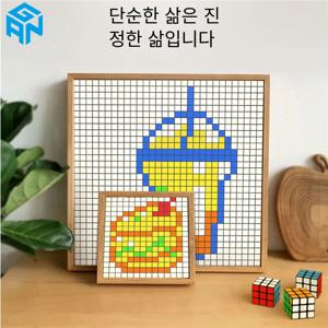 [Picube] Gan 모자이크 큐브 6x6 DIY 퍼즐 매직 큐브 마그네틱 10x10 크리 에이 티브 큐브 모자이크 장식 그림 어린이를위한 장난감