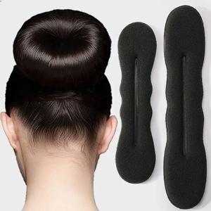 스폰지 플라스틱 루프 곱슬 머리 제조기 머리 Scrunchie 머리띠 트위스트 도넛 롤빵 경기자 Hairbands 헤어 스타일 도구