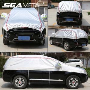 유니버설 하프 자동차 커버 방수 야외 커버 옥스포드 태양 비 Uv 보호 SUV 세단에 대한 방진 Snowproof 자동차 바디 커버