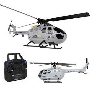 C186 Pro B105 2.4G RTF RC 헬리콥터 4 P프로펠러 안정화를 위한 6 축 전자 자이로 스코프 원격 제어 취미 장난감