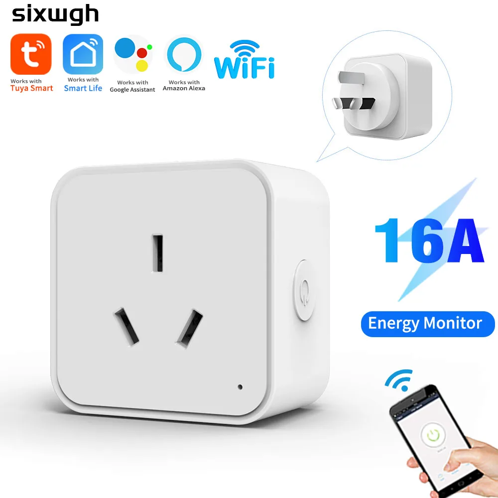 Tuya 스마트 소켓 전원 스트립 공급 업체 WiFi 다기능 지능형 콘센트 AU 플러그 무선 원격 타이밍 지원 Aleax
