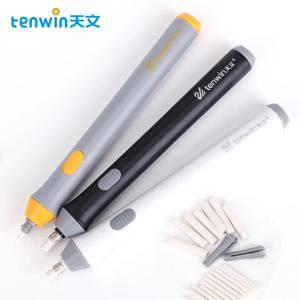 Tenwin 조정 가능한 전기 고무 지우개 (고무 리필 포함) 스케치 드로잉 지우기 학교 문구 용품 용 배터리 전원