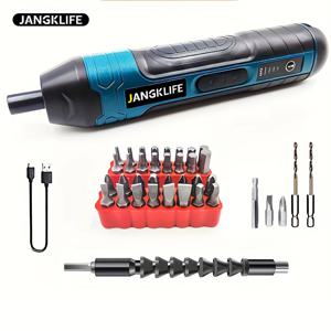 무선 전기 스크루 드라이버 충전식 1300mah 리튬 배터리 미니 드릴 3.6V 전동 공구 세트 가정용 유지 보수 수리