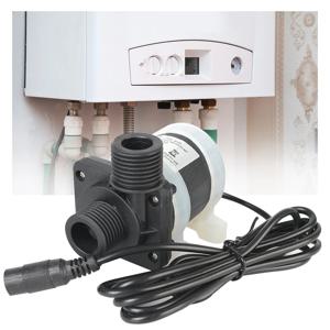무소음 4 포인트 스레드 DC 12V 24V US 플러그 브러시리스 태양광 모터 워터 펌프, 물 히터 샤워 바닥 난방 부스터 펌프, IP68