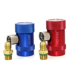 무료 배송, 새로운 냉매 1234YF 수동 퀵 커플러 높고 낮은 M12 * 1.5,R1234 냉매 조인트 필러 전환 조인트