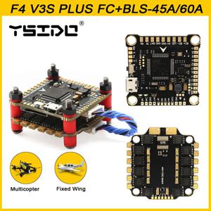 YSIDO 새로운 F4 V3S PLUS 비행 제어 FC 지원 BetaFlight/INAV BLS-45A/60A RC FPV 드론 비행기 쿼드콥터용 4in1 ESC 스택