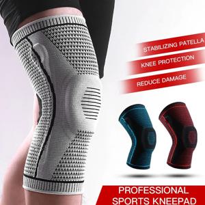 1 조각 무릎 받침대 스트랩 슬개골 내측 지원 강력한 반월 상 연골 실리콘 압축 보호 스포츠 Kneepads 러닝 바구니