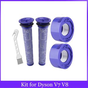 다이슨 V7 V8 무선 진공 청소기 교체용 프리 필터 및 포스트 필터 프리 필터 + HEPA 포스트 필터 키트 액세서리