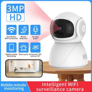 FHD 무선 WIFI 카메라 PTZ IP CCTV 보안 보호 감시 카메라 Google Alexa가 장착된 스마트 자동 추적 베이비 모니터