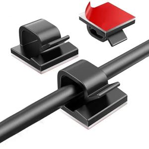 케이블 주최자 클립 와이어 와인 더 홀더 코드 보호기 USB 케이블 관리 접착 후크 자동차 이어폰 마우스 용 데스크 클램프