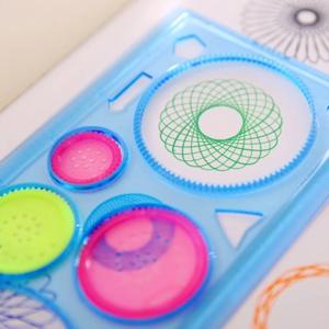 크리 에이 티브 페인팅 다기능 퍼즐 바디 추적기 기하학 눈금자 학생 그리기 도구 그림 눈금자 학습 미술 도구