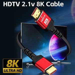 1 1.5 2M HDMI 8K 케이블 60HZ 2.1V 4K 144HZ 3D TV 컴퓨터 모니터 프로젝터 PS 게임 콘솔 오디오 및 비디오