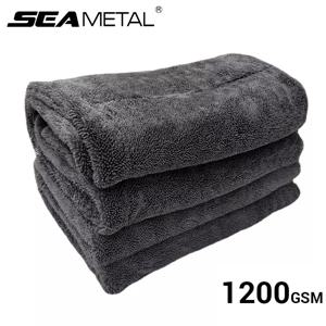 SEAMETAL 세차 타월 1200GSM 마이크로 화이버 양면 울트라 흡수성 세차 천 청소 건조 타월 세탁 액세서리