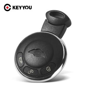 KEYYOU 교체 3 버튼 BMW 미니 쿠퍼 R56 2007-2014 용 원격 스마트 카드 자동차 키 쉘 커버 케이스