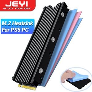 JEYI M.2 2280 SSD 방열판 지원 PS5 PC, NVME NGFF 2280 SSD 열 실리콘 패드 쿨러로 양면 방열판 냉각