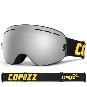 COPOZZ 남성 여성 브랜드 스키 고글 스노우 보드 고글 스키 용 안경 UV400 보호 스노우 안경 안개 방지 스키 마스크 안경