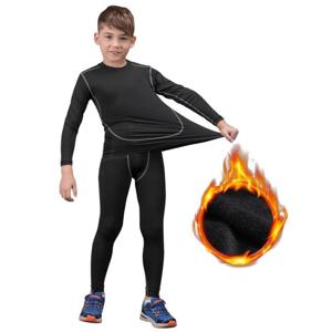 새 소년 열 속옷 세트 어린이 플러스 벨벳 겨울 따뜻한 열 속옷 Masculino Long Johns Girls Lucky Johns Fitness