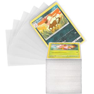 100Pcs 카드 슬리브 수호자 카드 장난감 투명한 게임 VMAX 케이스 홀더 거래 폴더 아이 선물 2.6*3.58 인치