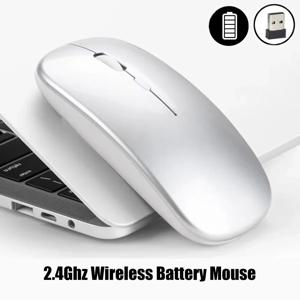 2.4Ghz 무선 게임용 마우스 PC 노트북 노트북 용 USB 수신기가있는 단일 모드 배터리 마우스 조정 가능한 DPI 홈 및 사무실 마우스