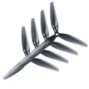4PCS HQProp 7X4X3 7040 7인치 3 블레이드/트라이 블레이드 프로펠러 라이트 그레이(2CW+2CCW) FPV RC 드론용 폴리 카보네이트