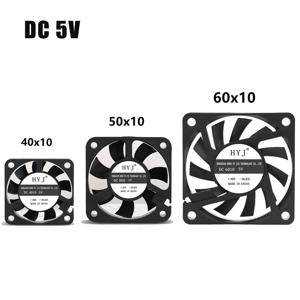 40mmx40mmx10mm 50mmx50mmx10mm 60mmx60mmx10mm 5V 2Pin DC 냉각 무음 팬 CPU 쿨러