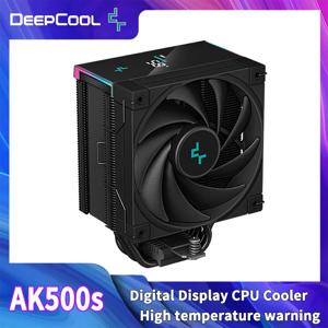 DeepCool AK500S CPU 쿨러(디지털 디스플레이 포함) 5개 히트파이프 TDP 240W 라디에이터 120mm FDB 무음 CPU 공기 냉각기 방열판
