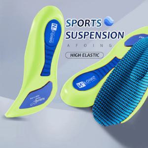 4D 스포츠 깔창 남성용 탈취 깔창 플랫 아치 지지대 풀 패드, 탄성 마사지 깔창, 러닝 밑창용, 첨단 기술