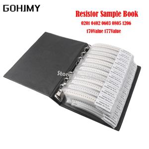 4250PCS 8500PCS 8850PCS 0201 0402 0603 0805 1206 GOHJMY 저항기 샘플 빈 책 1% SMD 모듬 키트 10K 100K 200K 1K 1R 100R