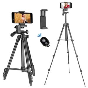 모바일 삼각대 카메라 용 103cm 경량 카메라 삼각대 휴대용 SLR 블루투스 호환 데스크탑 캠 스탠드 모노 포드 스마트 폰