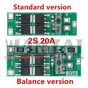 2S 20A 7.4V 8.4V 18650 리튬 배터리 보호 보드/BMS 보드 표준/밸런스