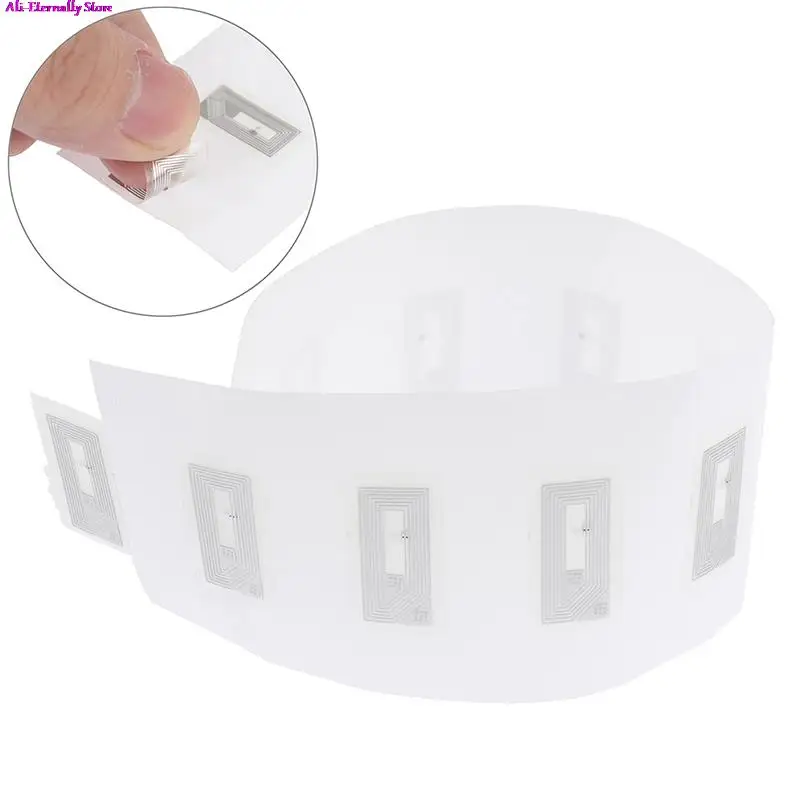 100Pcs NFC 칩 Ntag213 스티커 습식 인레이 2*1cm 13.56MHz RFID NTAG213 라벨 태그