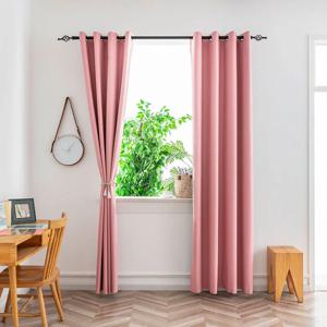침실 회의실 공유실 사무실을 위한 검은색 TPU 인터라이닝 얇고 가벼운 커튼 패널이 있는 1PC 정전 커튼