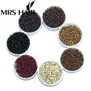 500pcs 실리콘 헤어 비즈 나노 링 마이크로 비즈 패션 살롱 헤어 스타일리스트 Dreadlock 헤어 확장 도구 8 색