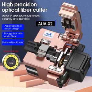 COMPTYCO 섬유 절단기 AUA-X2 FTTH 케이블 폐기물 섬유 상자가 있는 광섬유 절단 칼 3-in-1 클램프 슬롯 24 표면 블레이드