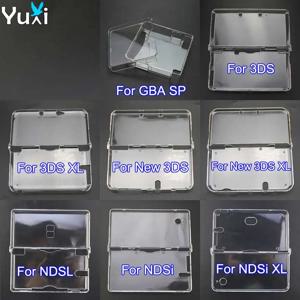 YuXi 벌크 투명 플라스틱 크리스탈 케이스 보호 케이스 커버, 하드 쉘 스킨, NDSL NDSi 3DS XL, GBA SP 게임 콘솔용, 신제품