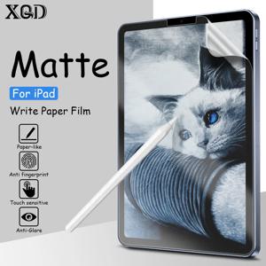 iPad Air 5 4 3 2 9.7 10.5 2021 용 무광택 화면 보호기 종이 필름 Pro 11 12.9 2022 10.2 8th 9 9th 10th Gen Mini 6 쓰기