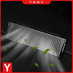 Tesla Model Y 3 테슬라 모델 Y 3 자동차 에어컨 콘센트 보호 커버, 후면 에어 벤트 마스크, 시트 아래 방진 파편 방지, 2 개