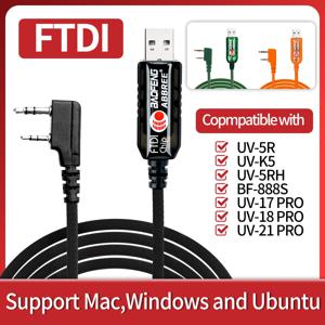 ABBREE FTDI 범용 플러그 앤 플레이 USB 프로그래밍 케이블 Baofeng UV-5R 888S UV 5RH 21 PRO Quansheng UV K5(8) K6 워키 토키
