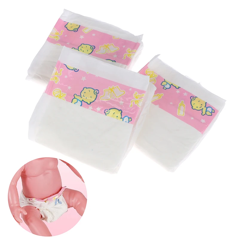 인형 액세서리 선물에 대 한 3pcs 기저귀 바지 착용 아기 태어난 액세서리 아이 DIY 장난감