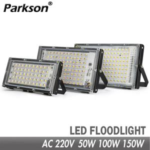 50W 100W 150W Led 홍수 빛 IP65 방수 AC 220V 야외 투광 조명 스포트라이트 LED 반사판 가로등 벽 홍수 조명