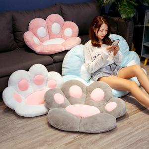 고양이 발 의자 쿠션 사랑스러운 고양이 발 쿠션고양이 발 모양 의자 쿠션 아늑한 좌석 패드 바닥 쿠션 좌석 베개