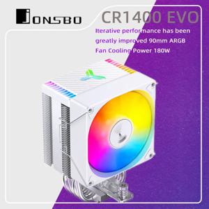 JONSBO CR1400 EVO CPU 쿨러 4 HeatPipes ARGB PWM Processador 공기 라디에이터 자동 팬 LGA1700 1200 1151 1150 AM4 AM5