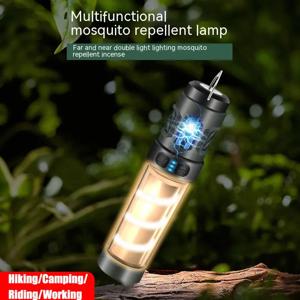 LED 휴대용 캠핑 등불 모기 구충제 토치 야외 방수 후크 텐트 삼각대와 캠핑 모기 킬러 조명