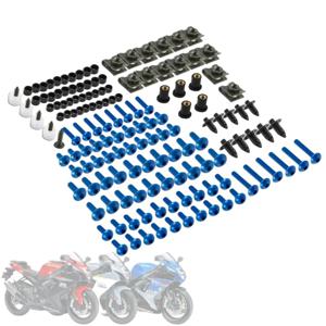 190PCS 오토바이 윈드 스크린 페어링 볼트 패스너 클립 나사 키트 SUZUKI GSXR 600 750 1000 K1 K2 K3 K4 K5 K6 K7 K8 K9 K10