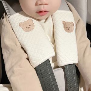 아기 좌석 안전 벨트 패드 유니버설 키즈 안전 벨트 커버 어깨 패드 가슴 보호 귀여운 동물 패턴 차량 소프트 쿠션
