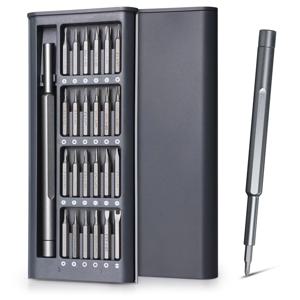 정밀 드라이버 세트 25 in 1 Phillips Torx 육각형 플랫 헤드 자기 드라이버 헤드 iPhone PC 시계 카메라 안경