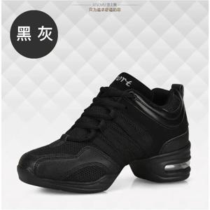 메쉬 댄스 신발 여성 재즈 현대 소프트 Outsole 댄스 스니커즈 통기성 경량 댄스 피트니스 신발