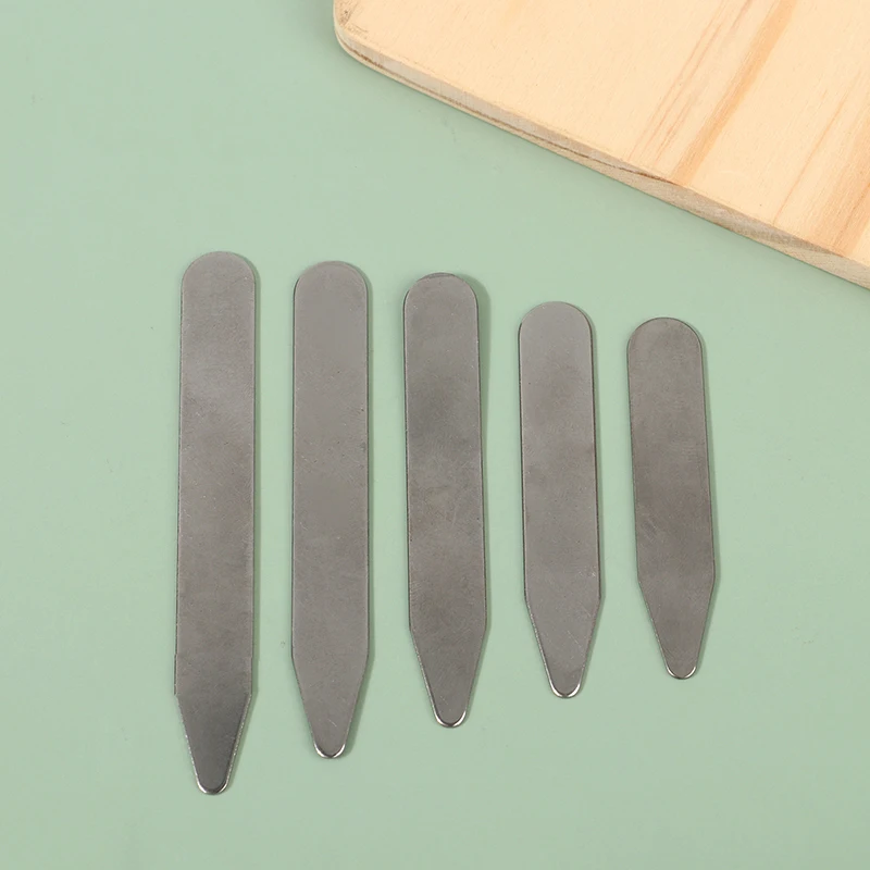 2개/1쌍 스테인리스 스틸 칼라 스테이 스티프너 뼈대 비즈니스 파티 셔츠 남성용 선물 실버 칼라 서포트 남성용 쥬얼리