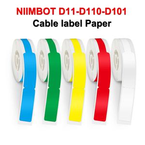 Niimbot D11 케이블 라벨 스티커 D110 D101 핀터 라벨 케이블 사무실 와이어 식별 태그 네트워크 코드 방수 마킹