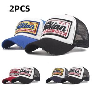 스트리트 편지 자수 메쉬 아빠 야구 모자 패션 Snapback 힙합 야외 Y2K 트럭 모자 Gorras F2719 여성용 남성용